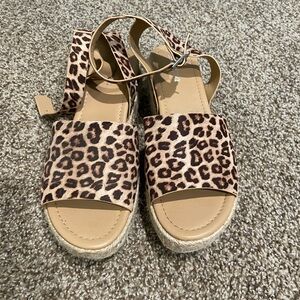 MIA Beige Sandals with Textured Sole